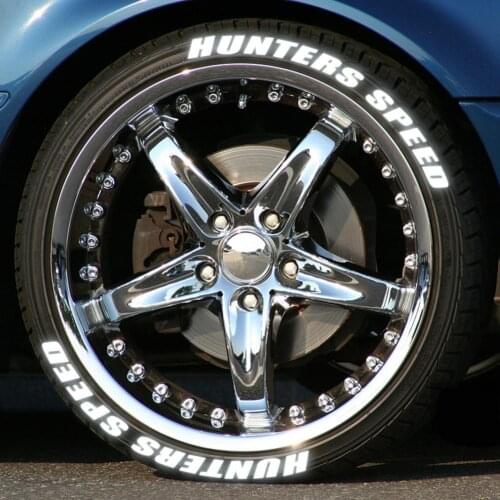 Car Tire 3D Stickers Reflective Tire Decals Auto Lettering Decoration Wheel Decals For Car Styling Auto Motorcycle Accessories