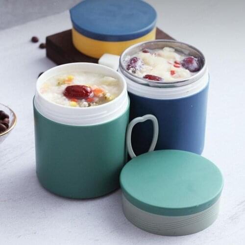 450ml Portable 304 Steel Vacuum Insulated Cup Water Bottle With Lid Lunch Box Vacuum Flasks Thermoses Thermo Mug