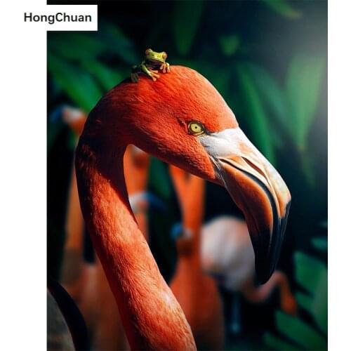 5D Diamond Painting Flamingo Square/Round Diamond Embroidery Handmade Rhinestone DIY Mosaic Home Decoration Fast Delivery
