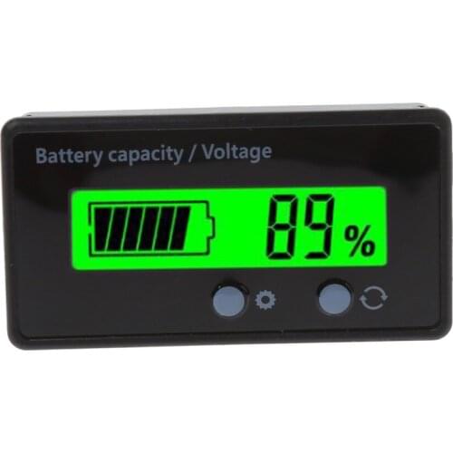 8-70V LCD Acid Lead Lithium Battery Capacity Indicator Voltmeter Voltage Battery Testers Tools