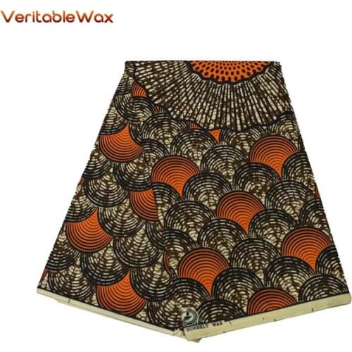 Ankara Fabric Africa Polyester Print tissus african VeritableWax High Quality 6 yards/lot African Fabric for Party Dress FP6280