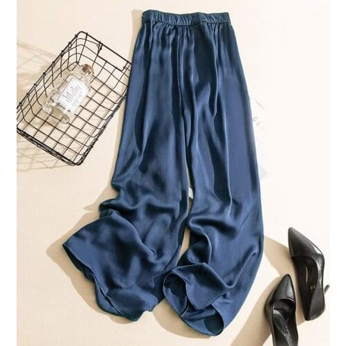 Womens Summer High Waist Wide-leg Pants 2021 Female Thin Casual Loose Trousers Streetwear Korean Straight Ladies Mopping Pant