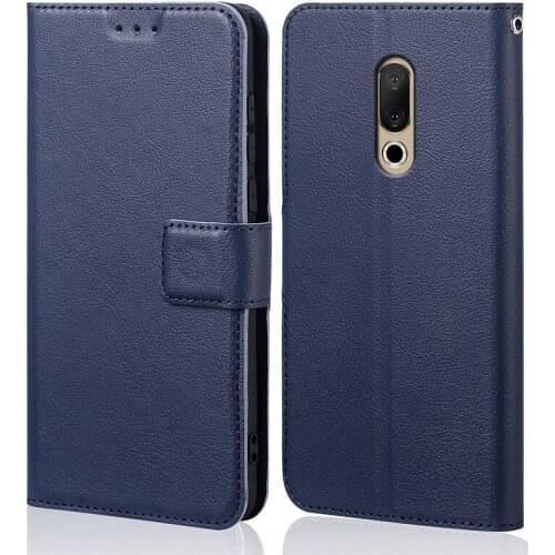 Soft Silicone Wallet Retro business flip case for Meizu 15 Lite Case Silicone Cover PU leather cases for Meizu15 Lite Phone Case