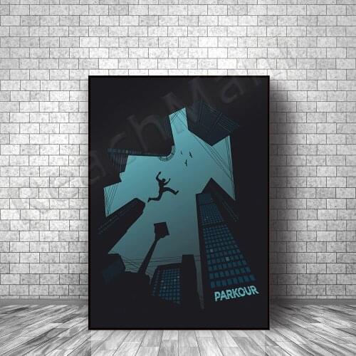 Teen Boy Art, Parkour, Boy Wall Art, Spot Art, Boy Poster, Parkour Poster, Sports Poster, Sports Wall Art Decoration Gift