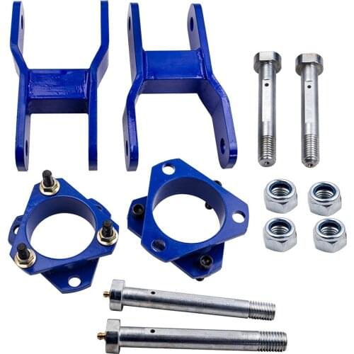 For Holden Colorado RG 4WD 2012 On Front +Rear Strut Spacer Lift Kit + Shackles Suspension Lift Kit Blue