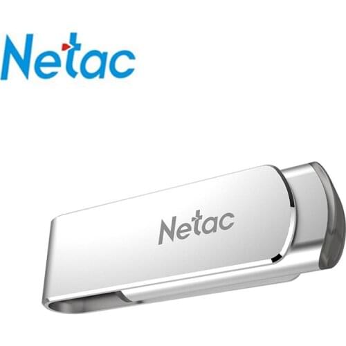 Netac Metal Pendrive 3.0 16GB 32GB 64GB 128GB swivel flash disk clef USB 3.0 U388 Memory Stick LOGO Type-c Pen Drive disk on key