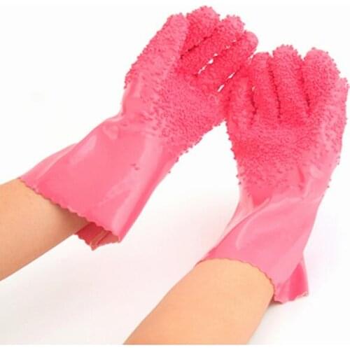 MENS Womens Non-slip Rubber Waterproof Non-slip Peeling Clean gloves