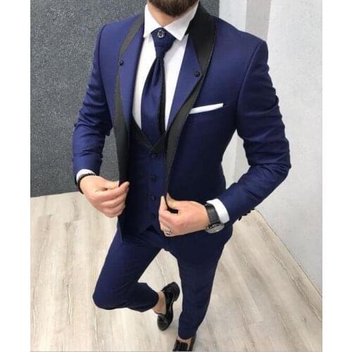 Mans Suits For Wedding Customize Made Blazer Party Suit Dinner Suit Groom Wear Best Man Wear 3 Pieces Suit(Jacket+Pants+Vest)