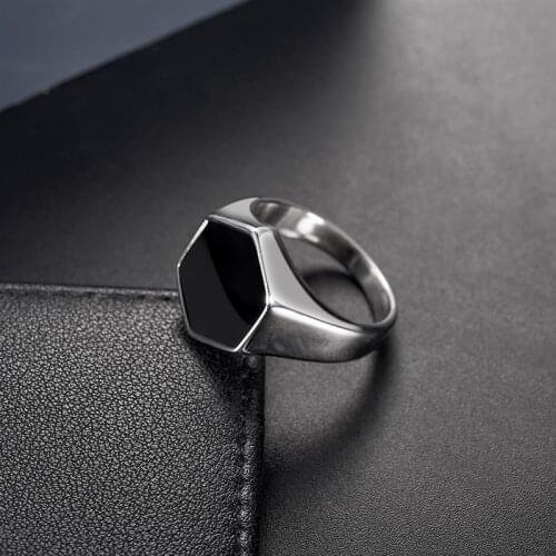 316L Stainless Steel Men Ring Fashion Gold Silver Color Male Band Finger Rings 2020 Hiphop Rock Jewelry Boyfriend Christmas Gift