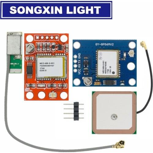 NEO-6M GPS Module GY-GPS6MV2 NEO6MV2 Buit-in EEPROM APM2.5 Antenna 3V-5V RS232 TTL Board for Arduino Flight Control