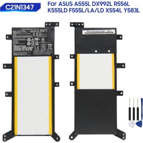 Original Replacement Battery For ASUS X555 X555LA X555LD X555LN W509L X554L FL5500L DX992L C21N1347 Genuine Battery 5070mAh