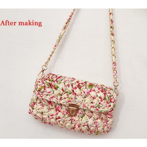 DIY Woven Shoulder Bag Cloth Line Yarn Handmade Knitted Crochet Material For Handbags, Shoulder Bag