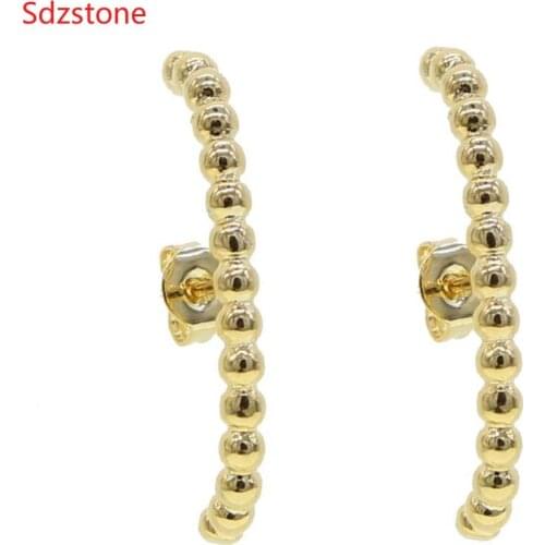 Simple Strip Bar Long Earrings Gold Silver Color Fashion Jewelry Earring For Women