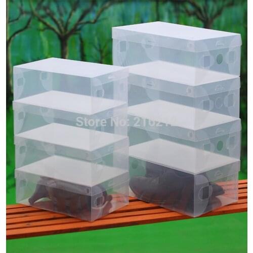 Household Men Transparent Clear Shoe Storage Organizer Box Shoes Case