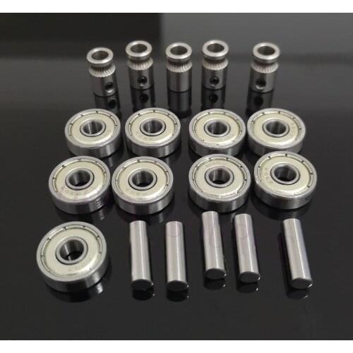 Prusa i3 MK2.5/MK3 Multi Materials 2.0 3d Printer Extruder Gears 625ZZ Bearings Shafts Kit For Mk3 MMU2 Pulley Body Assembly