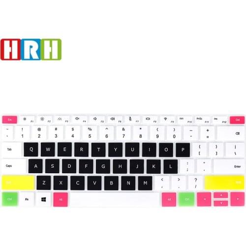 HRH Stylish Design Silicone Keyboard Covers Keypad Skin Protector Protective Film For HUAWEI Magicbook magicbook