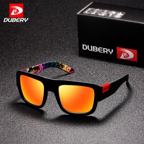 DUBERY Mirror Polarized Sunglasses Men Square Sport Sun Glasses For Men Women High Quality 2017 Luxury Brand Designer