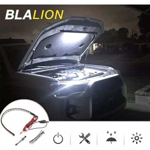 LED Under Hood Light Kit Car LED Strip lights With Automatic On/Off Universal Fits Any Vehicle Automatic Switch Ties LED Strips