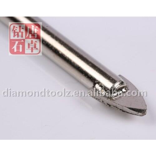 Talentool 2pcs/set 8-16mm(0.31-0.63inch) Tungsten Carbide Spear Tip Glass Ceramic Tile Porceain Drill Bit Glaa Hole Saw Bit