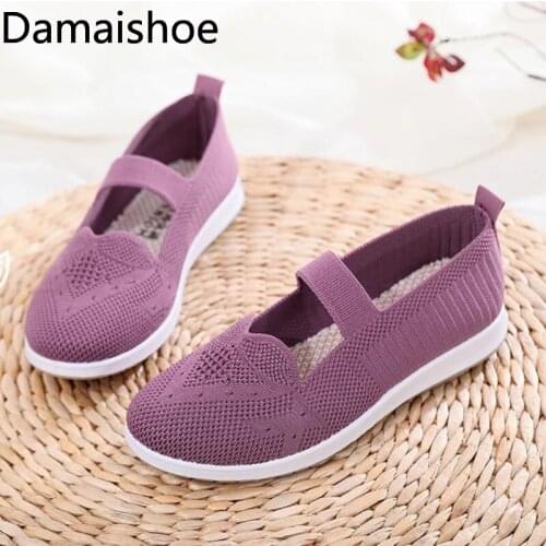 Cloth Shoes for Women Spring and Summer New Mesh Breathable Comfortable Soft Bottom Non-Slip Middle-Aged and Elderly Mom Shoes
