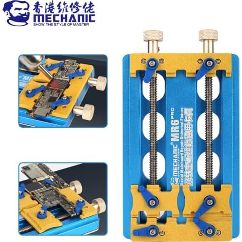 MECHANIC Universal PCB Holder Double Bearing Jig Fixture for iPhone Samsung Huawei Motherboard Soldering Tools Rework Platform