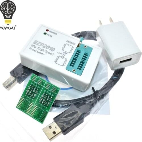WAVGAT EZP2010 high-speed USB SPI Programme + IC Test Clips socke Support 24 25 93 EEPROM 25 Flash BIOS Chip