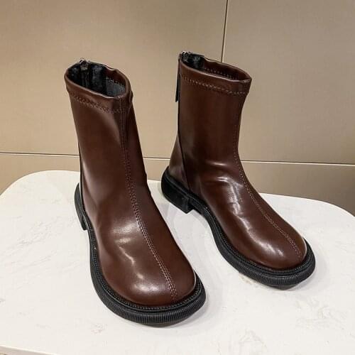 Winter Boots Shoes Women 2022 New Leather Non Slip Ladies Ankle Fashion Female Thick Bottom Black Ytmtloy Botines De Mujer Sexy