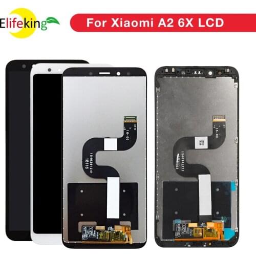 100% Tested for XiaoMi mi A2 6X LCD Screen Display Touch Screen Digitizer Assembly 5.99 inch Free shipping and Tools