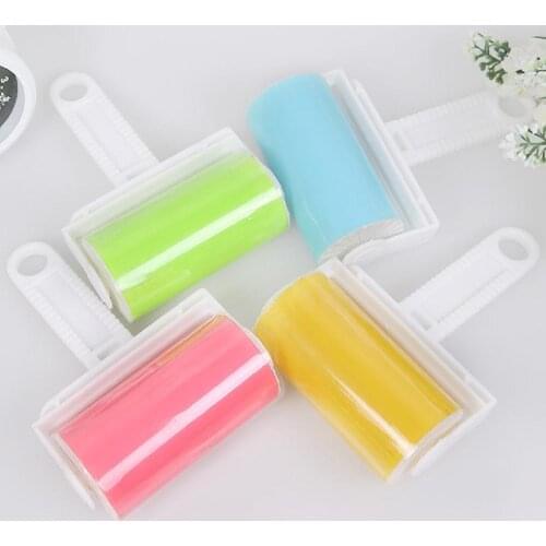 1PC Portable Washable Dust Filter Drum Roll Sticky Hair Removal Device with Cover Cleaner Cleaning Brush Lint Rollers Brushes
