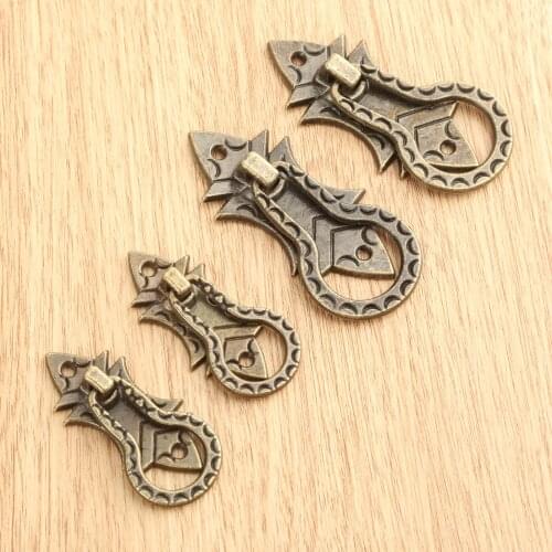 10Pcs Furniture Cabinet Knobs and Handles Wardrobe Drawer Jewelry Wood Box Pull Knobs Kitchen Door Pulls Handle 48*21mm/65*28mm