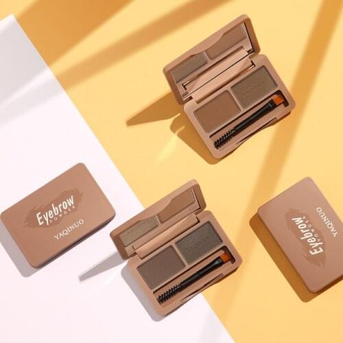 2 Color Eyebrow Powder Three-dimensional Eyebrow Cream Matte Exquisite Eyebrow Makeup Waterproof Sweat-proof Cosmetics TSLM1