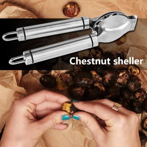 20x6cm Nutcracker Sheller Portable Stainless Steel Chestnut Opener Cutter Gadgets Household Kitchen Tool Accessory