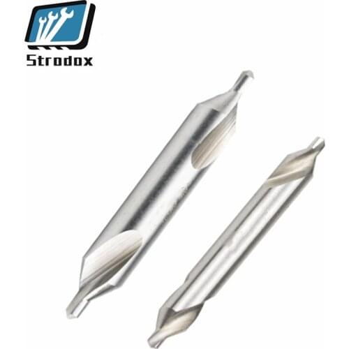 5 PCS Center drill center positioning drill bit centering drill A type chamfer drill bit 60°1 1.5 2 2.5 3 3.5 4 5