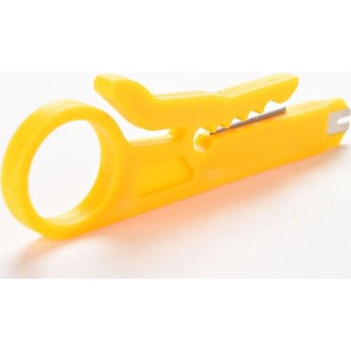 5PCS Portable Mini Strippers Network Cable Plier Yellow Utp/STP High Quality Cable Cutter Stripper