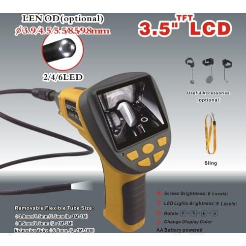 99E 3.5 inch TFT monitor,Handheld Video Borescope,cctv camera ,CMOS endoscope camera