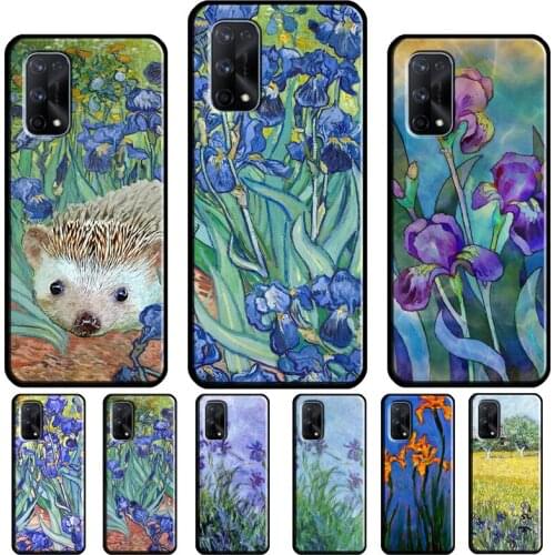 Irises Painting For OPPO Realme 8 Pro 6 7 Q3 7i C21 C3 GT Cover For OnePlus 8 9 Pro Nord 7T 8T Phone Case