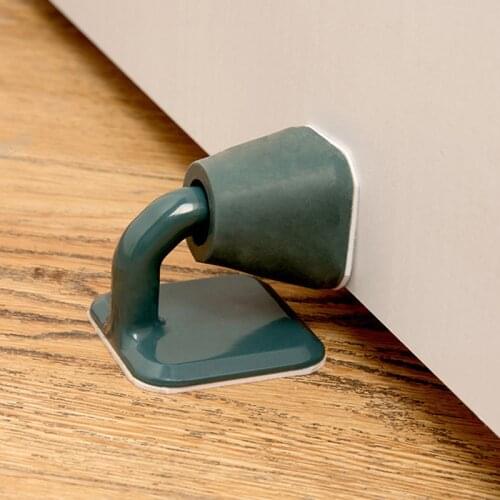 1 Pcs Silicone Door Stop Stopper Home Adhesive Door Wall Bumper Practical Floor Protective Pad Holder Wall Protectors Bumper