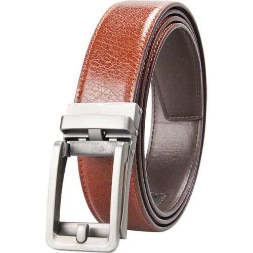 Famous Brand Belt Men Top Quality Luxury Leather Belts for Men Strap Male Metal Leather Automatic Buckle Adjustable Men Belt