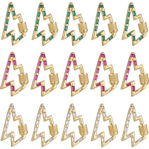 Juya DIY Decoration Carabiner Locks Lobster Screw Clasps Accessories For Hanging Chains Fashion Charms Jewelry Making