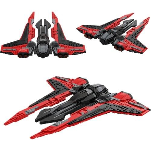 MOC Gauntlet Fighter Building Blocks Kit For Star of Space Wars Assault Plane Attack Airplane DIY Toy For Children Birthday Gift