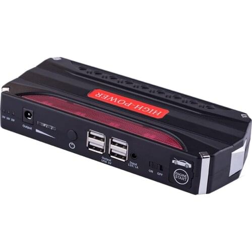 Red 68800mAh Multi-Functional Car Jump Starter Emergency Charger Booster Power Bank Battery SOS Lighting