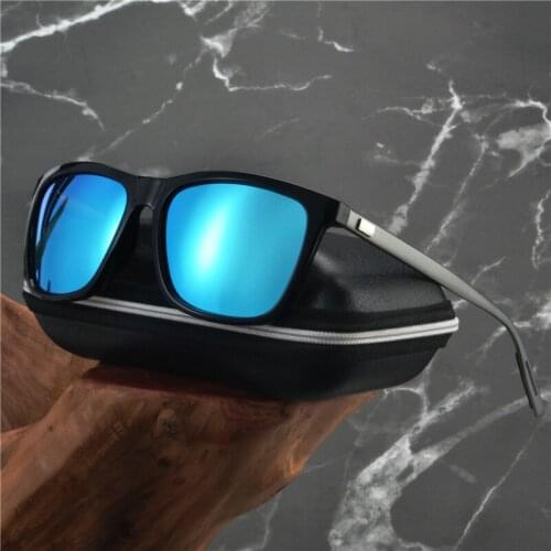 Oversized Aluminum Magnesium Male Square Polarized Sunglasses Windproof Shield Pilot Sun Glasses Gradient Eyewear For Outdoor NX