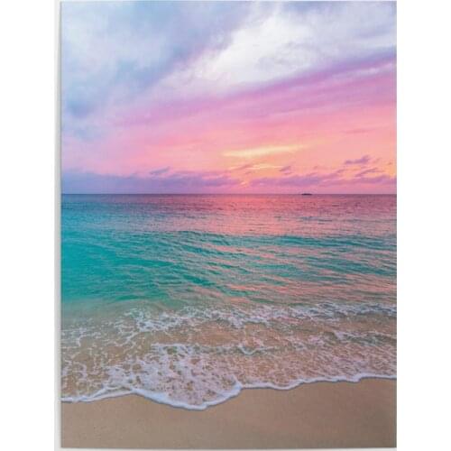 Wall Art Sunset Coastal Poster Modular Beautiful Sky Sea Canvas Painting Home Decor Bedroom HD Prints Scenery Pictures No Frame