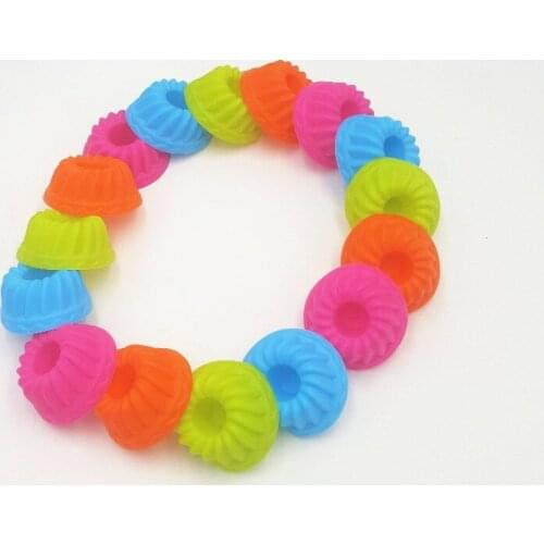 New 12PC/Lot 3D Cupcake Mold Baking Tools Cake Cup Silicone Muffin CupsCake Decorating Tools For Bakeware Cupcakes Cake Stenci