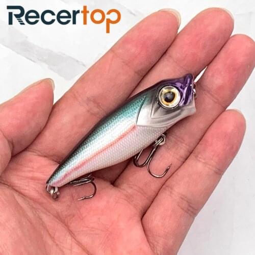 Recertop 2021 popper Lake fishing lures good quality hooks fish wobbler tackle crankbait artificial japan hard bait swimbait set