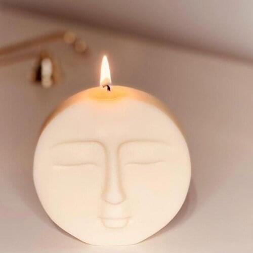 3D Face Facial Candle Silicone Mold DIY Handmade Aromatherapy Candle Making Tool Gift Making Mold Home Decoration Decoration