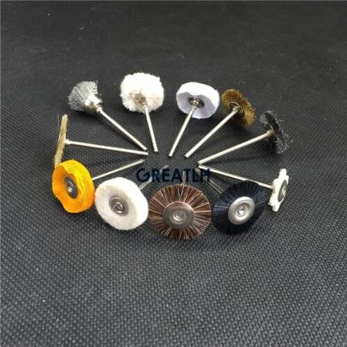 Dental Lab Brush Polishing Wheel Polishers for Rotary Tools 2.35mm Cloth Polishing Dental technician tools