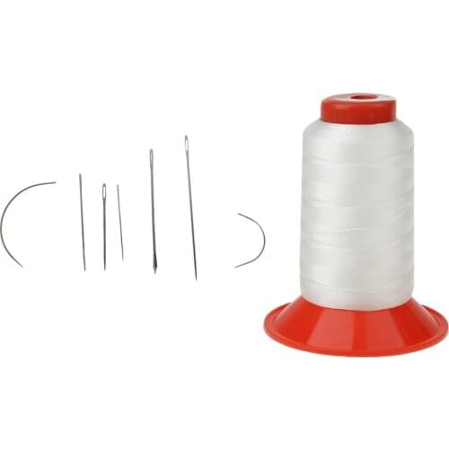 500 Yard High Strength Bonded Nylon Sewing Thread & 7 Pieces Assorted Hand Needles