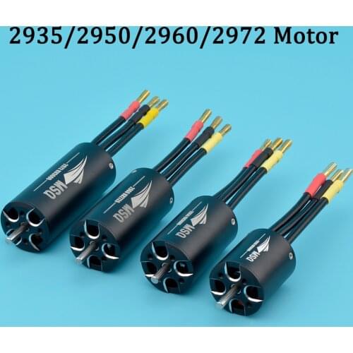 High Speed MSQ 2935/2950/2960/2972 Brushless Motor 2200KV 2720KV 2900KV 3600KV 4120KV 4 Poles For RC Marine Boats