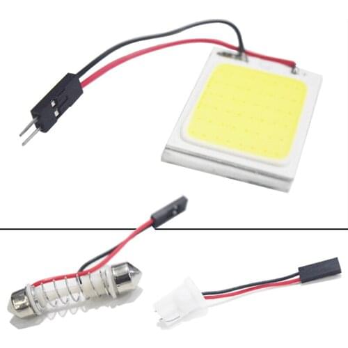 WTS 4pcs auto lamp cob 48 SMD chip White Reading Lamp led T10 Bulb led Car parking Auto Interior Panel Light Festoon car styling